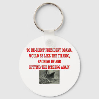 OBAMA AND THE TITANIC KEYCHAIN
