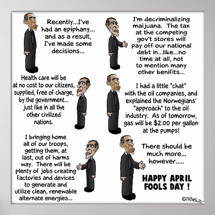 OBAMA APRIL FOOLS POSTERS