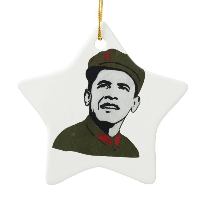 Obama as Che Guevara Design Christmas Ornament