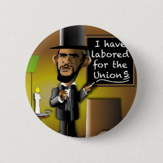 Obama as Lincoln for the Union(s) Button