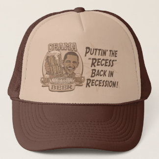 Obama Beer Anti Recession Gear Trucker Hat