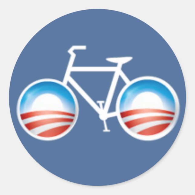 Obama Bicycle Sticker (Front)