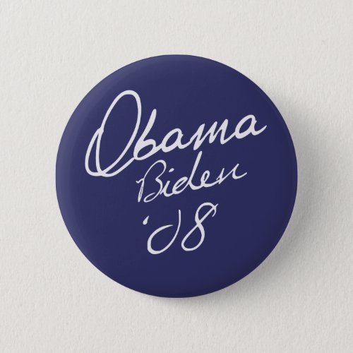 Obama Biden 08 Button