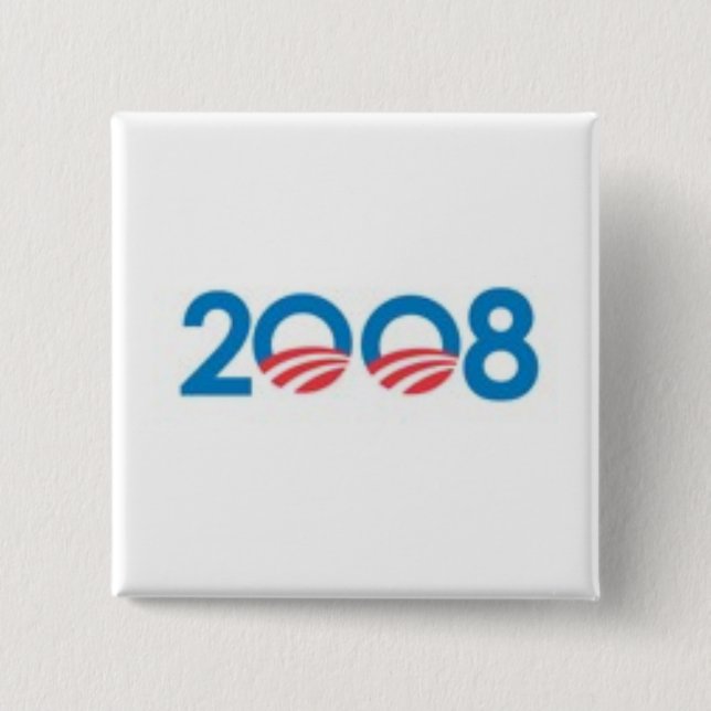 OBAMA BIDEN '08 PINBACK BUTTON (Front)