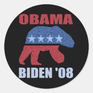 Obama Biden '08 Polar Bear Bumper Sticker Democrat