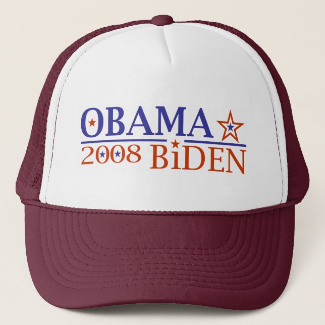 Obama Biden 08 Trucker Hat (Front)