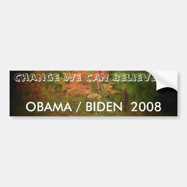 OBAMA / BIDEN  2008 BUMPER STICKER (Front)