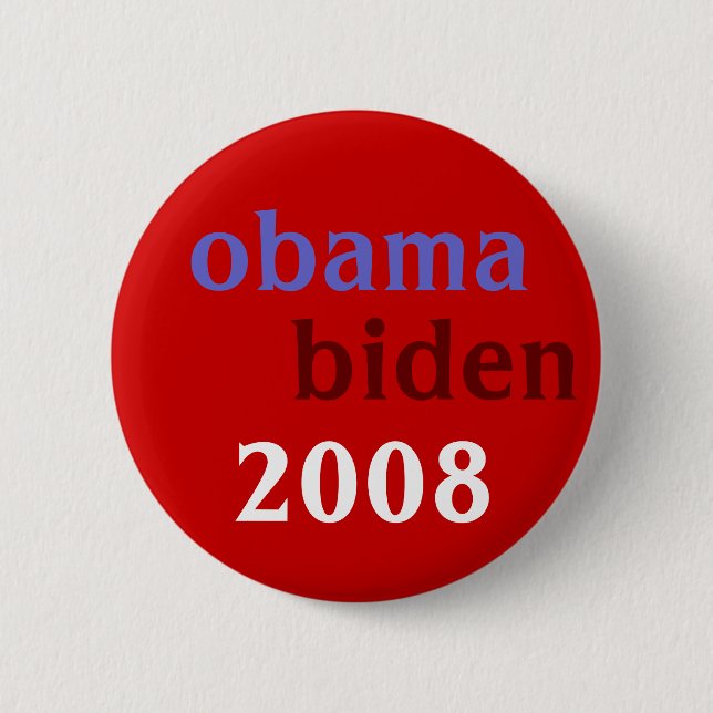 Obama Biden 2008 Button (Front)