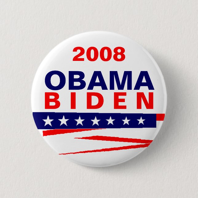 OBAMA-BIDEN, 2008 BUTTON (Front)