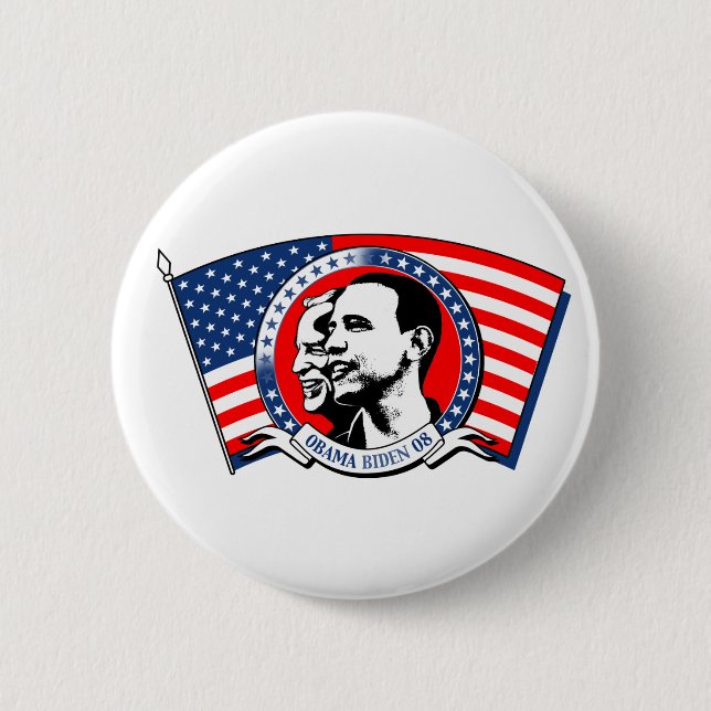 Obama Biden 2008 Pinback Button (Front)