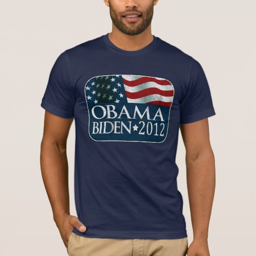 Obama Biden 2012 Election distressed T_Shirt