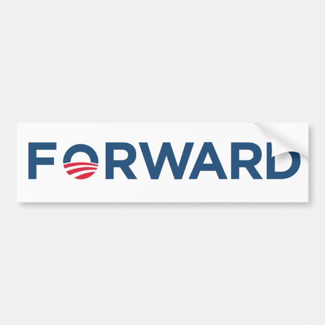 Obama Biden 2012 Forward (Dark Blue ) Bumper Sticker (Front)