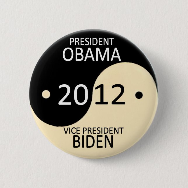 Obama/Biden 2012 Pinback Button (Front)