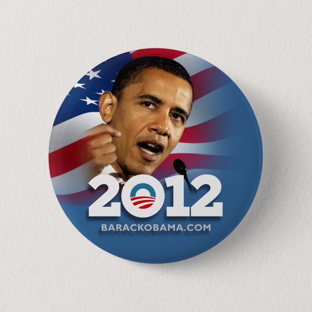 Obama Biden 2012 Pinback Button (Front)