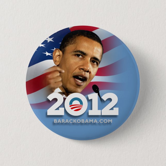 Obama Biden 2012 Pinback Button (Front)