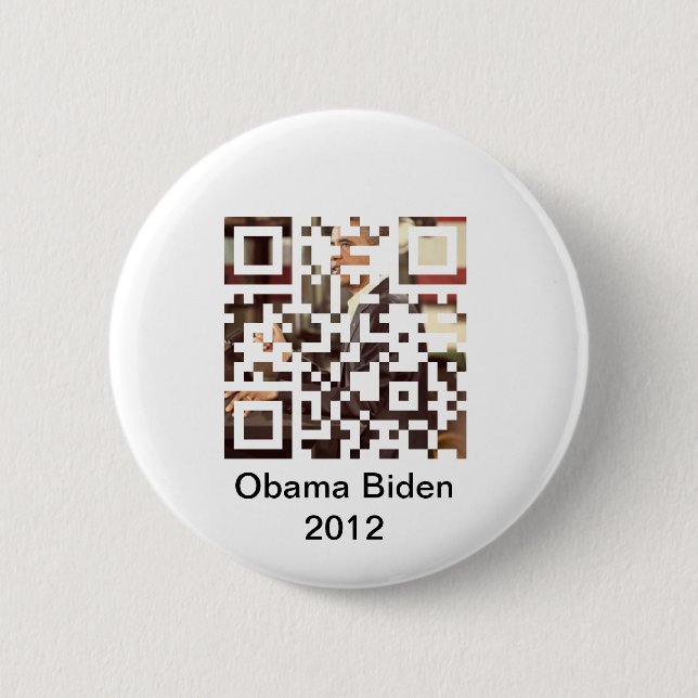 Obama Biden 2012 Pinback Button (Front)