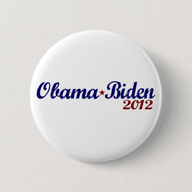 Obama Biden 2012 Pinback Button (Front)