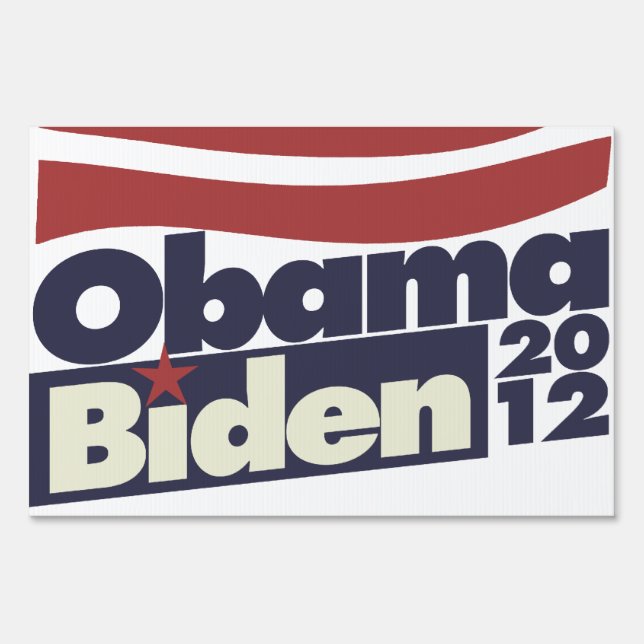 Obama Biden 2012 Sign (Back)