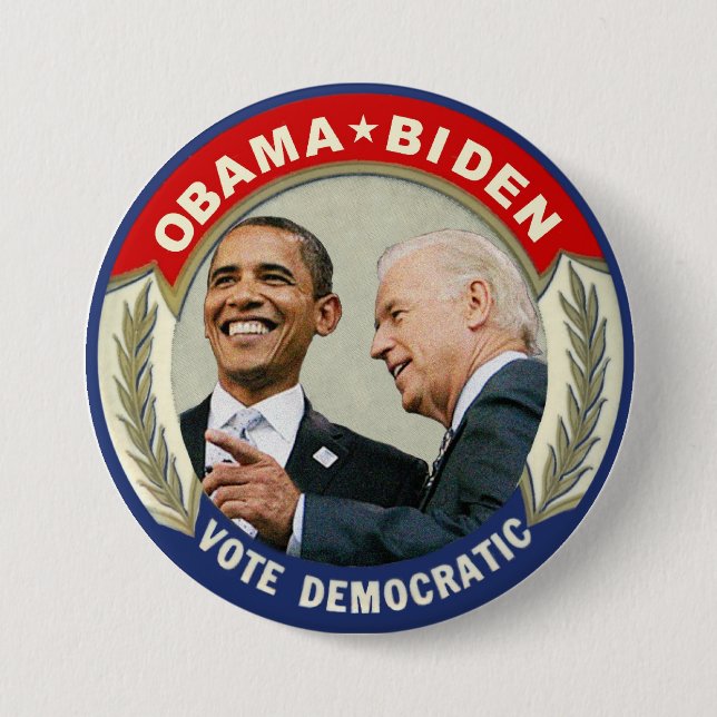 Obama Biden 2012 Vote Democratic Pinback Button (Front)