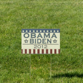 Obama Biden 2012 Yard Sign (Insitu)
