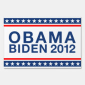 Obama Biden 2012 Yard Sign (Back)