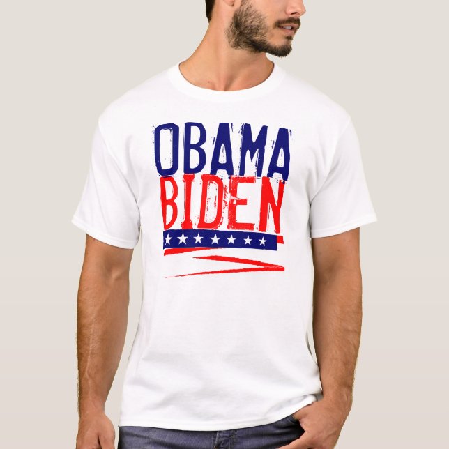 OBAMA-BIDEN (2 sided) T-Shirt (Front)