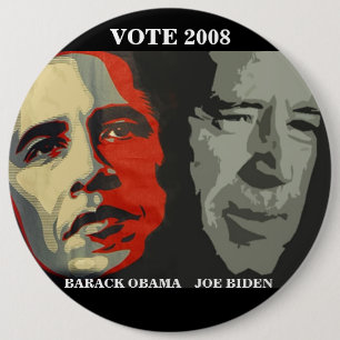 obama biden art copy , BARACK OBAMA JOE BIDE... Pinback Button