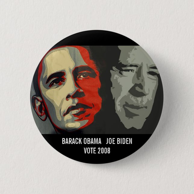 obama biden art copy , BARACK OBAMA   JOE BIDEN... Button (Front)