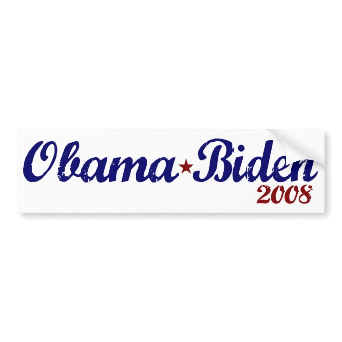 Obama Biden (Classic Edition) Bumper Stickers