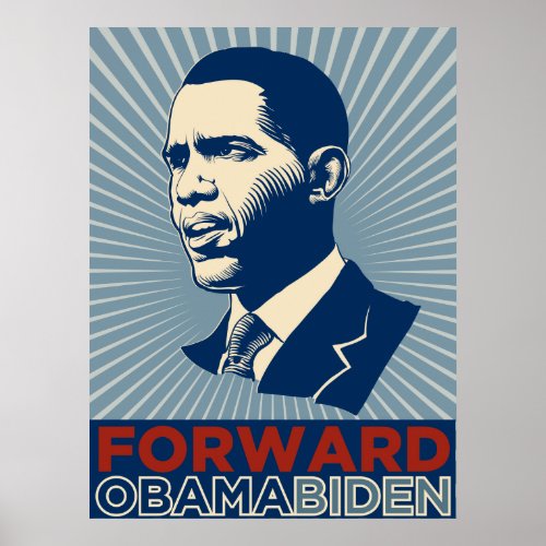 Obama Biden Forward Poster