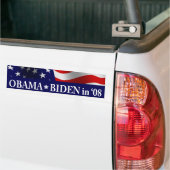 Obama Biden in '08 Bumper Sticker (On Truck)