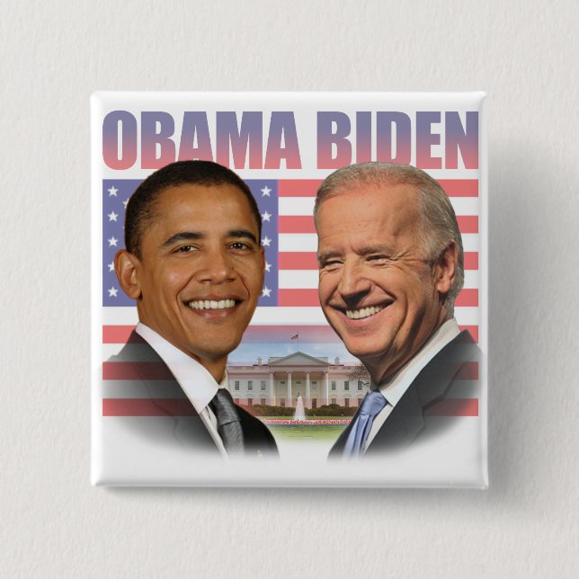 Obama Biden Inauguration Pinback Button (Front)