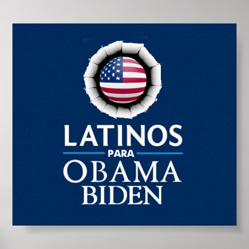 Obama Biden LATINOS Poster