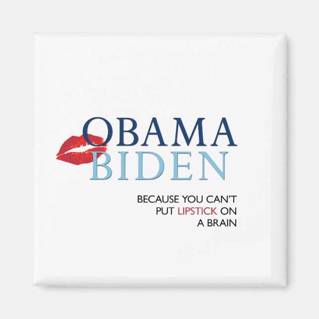 Obama Biden Magnet - anti Palin/McCain (Front)