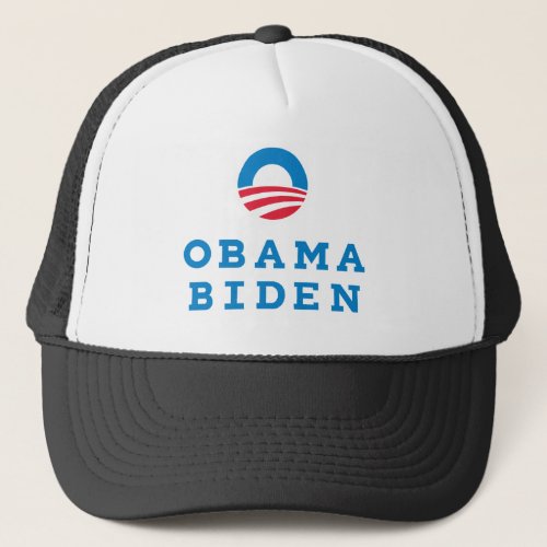 Obama Biden O Logo Vertical Color Trucker Hat