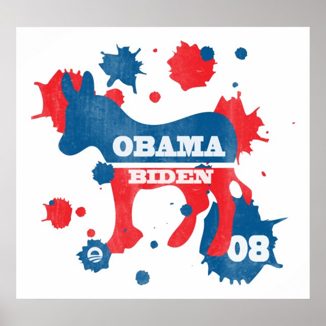 Obama Biden Paint Poster (Front)