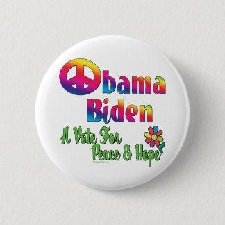 Obama Biden Peace  Hope 2008 copy Pinback Button