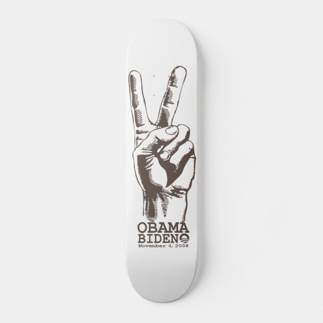 Obama, Biden Peace Skateboard Deck (Front)