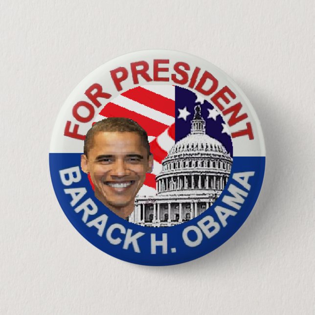 Obama Biden Pinback Button (Front)