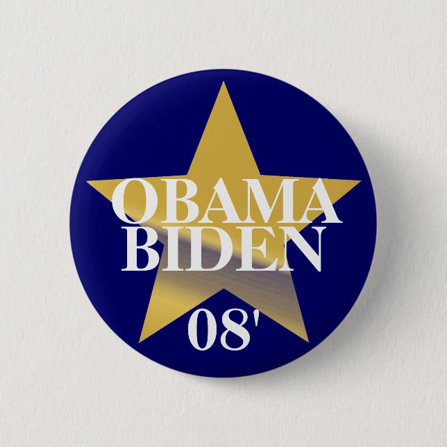 Obama Biden Pinback Button (Front)