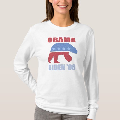 Obama Biden Polar Bear Womens Hoodie T_Shirt