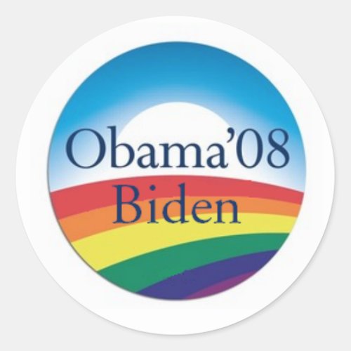 Obama Biden RAINBOW Stickers