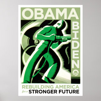 Obama / Biden: Rebuilding America Poster
