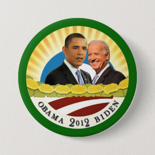 Obama & Biden Sunshine Pinback Button