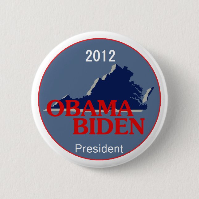 Obama Biden VIRGINIA Button (Front)