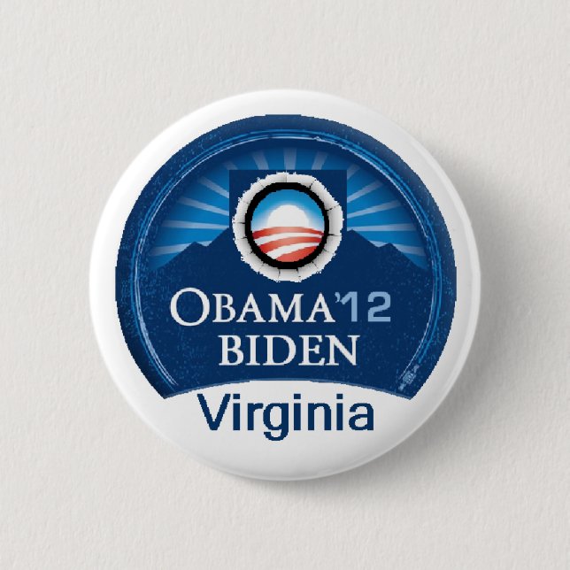 Obama Biden VIRGINIA Button (Front)