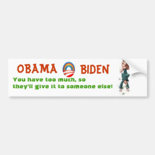 OBAMA & BIDEN will tax you into poverty Bumper Sticker