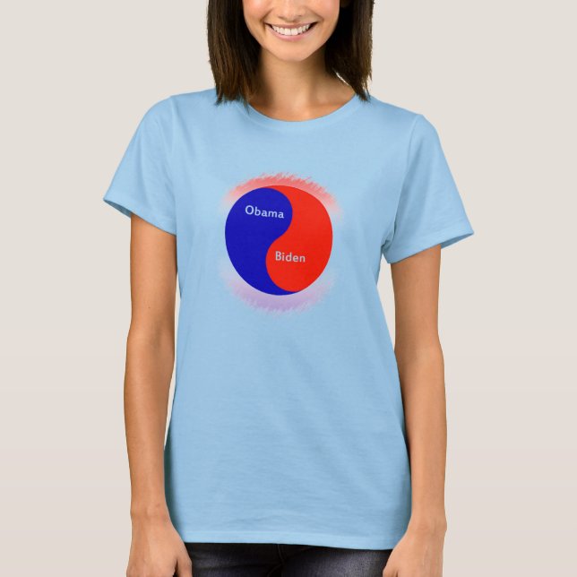 Obama ~ Biden Yin Yang T-Shirt (Front)