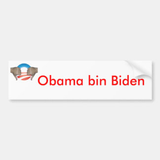 Obama bin Biden Thumbs Down Bumper Sticker