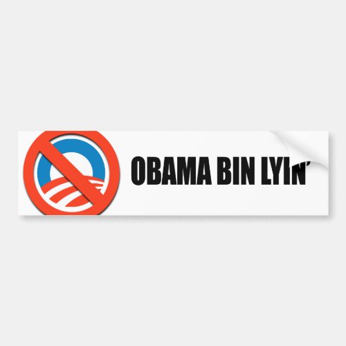 Obama bin lyin bumper sticker